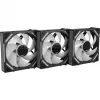 Alpenföhn 84000000228 Wing Boost 4 PWM RGB behuizingsventilatoren, 120 mm, 500–1800 rpm, 3 stuks, zwart