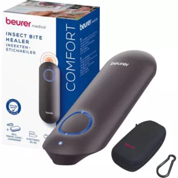 Beurer BR 65+ insectenbeetverlichter - warmtebehandelingsapparaat met etui en karabijnhaak