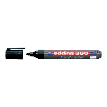 Marker Edding e-360 zwart 1 stuk schrijfkleuren zwart