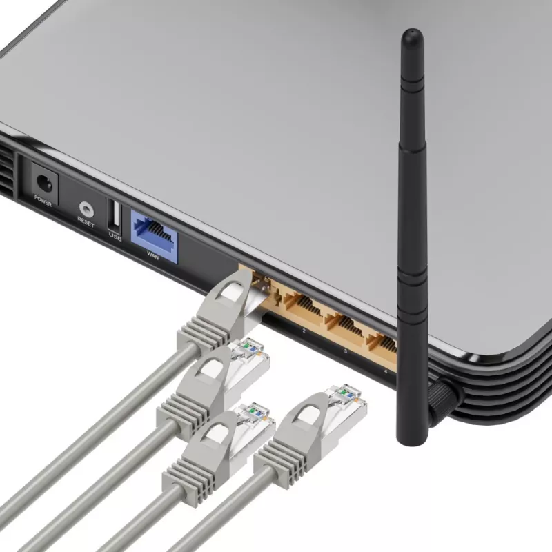 Ethernet-patchkabel Extralink Cat 5e UTP, 10 m, RJ-45–RJ-45, grijs