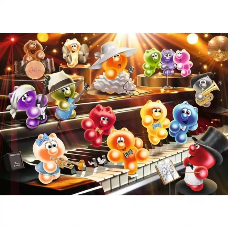 Puzzel Ravensburger Gelini make music 1000 stukjes – 1000-stukjes puzzel, merk Ravensburger