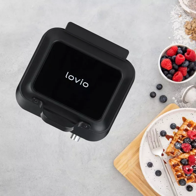 Lovio LVWF002BK wafelijzer 1500W zwart