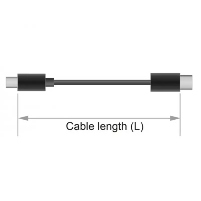 DeLOCK - audio-omkeeradapter - 4-polige mini-stekker (M) naar 4-polige mini-stekker (M) - 13cm - zwart (65896)