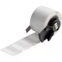Brady, M6-96-427, vinyl, zelflaminerend, wit/transparant, mat, 25,40 x 9,53(19,05) mm, voor kabeldiameter 2,00 - 3,00 mm, permanent (250 stuks) (173917)