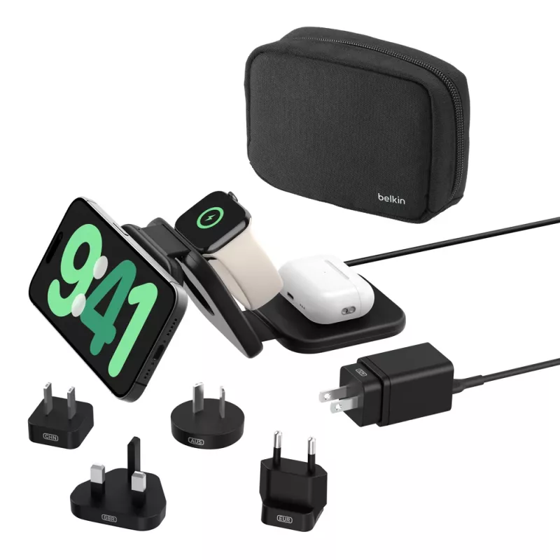 Belkin BoostCharge Pro koptelefoon smartphone smartwatch zwart USB draadloos snelladen