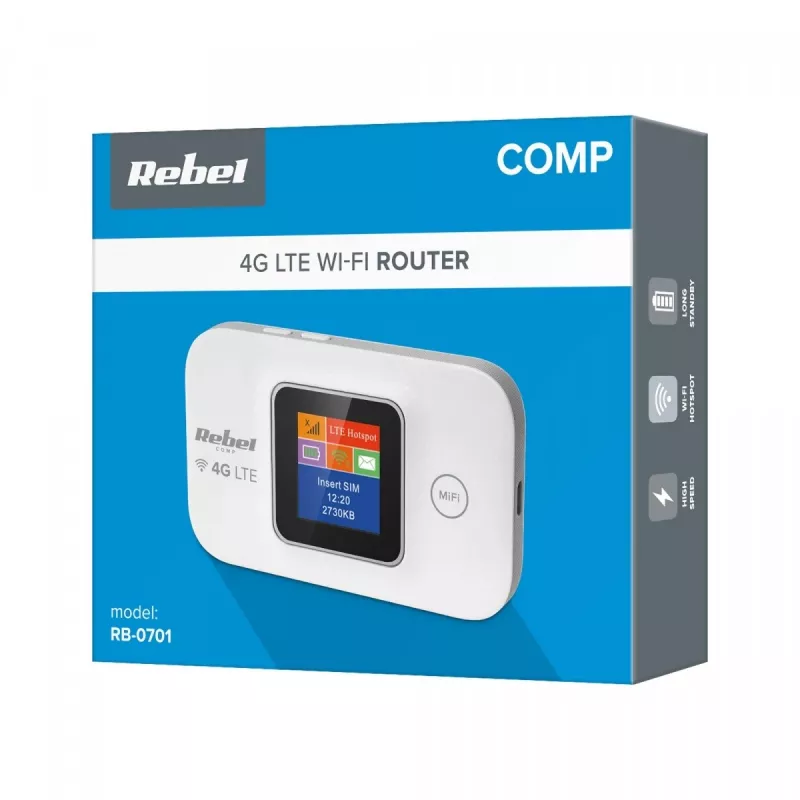 Rebel RB-0701 WLAN-router singleband (2,4 GHz) 3G 4G