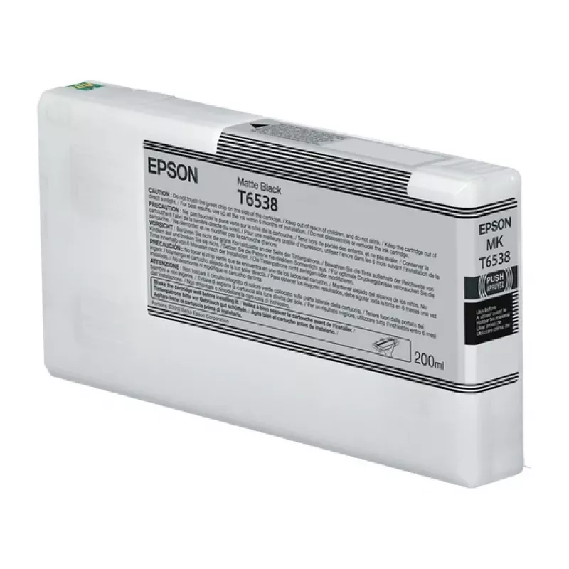 Inktpatroon Epson C13T65380N matzwart 200 ml origineel enkelpack