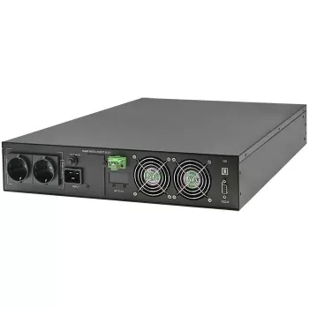Qoltec UPS AWARYJNY DO RACK 3KVA 3000W vermogensfactor 1.0 LCD EPO USB on-LINE (3VA, 3000W, dubbelconversie online-UPS), UPS