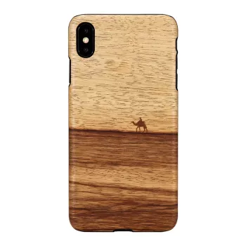 Smartphonehoesje man and wood voor iPhone XS Max — terra zwart