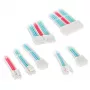 Kolink Core Adept gevlochten kabelverlengset, briljant wit/neonblauw/puur roze
