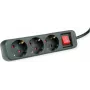 Verlengsnoer ROLINE 19.07.1069 3 m 3 AC-stopcontact(en) voor binnen zwart