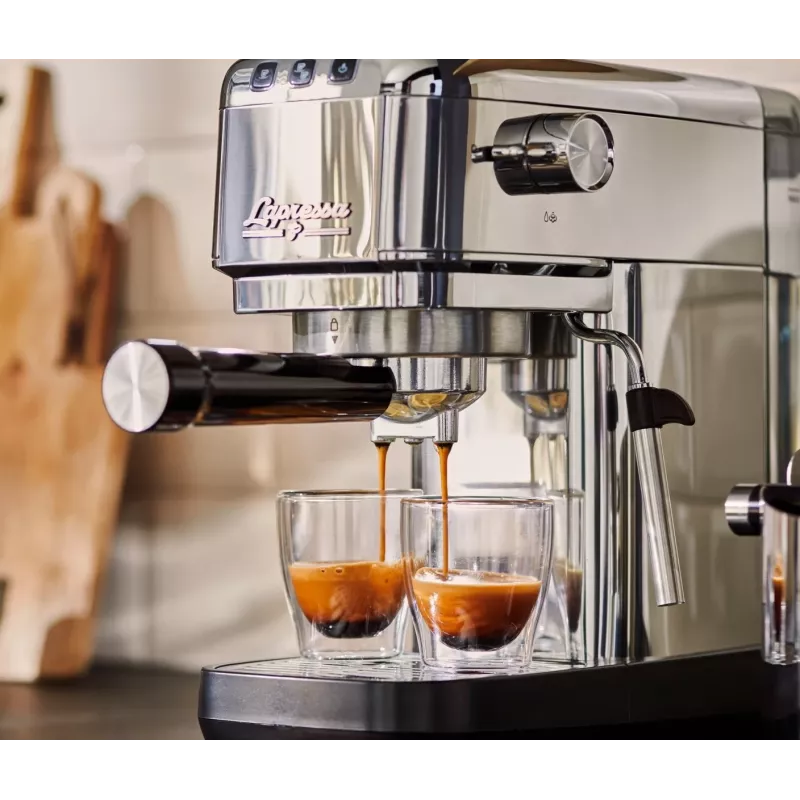 Druk-koffiemachine Lapressa roestvrij staal