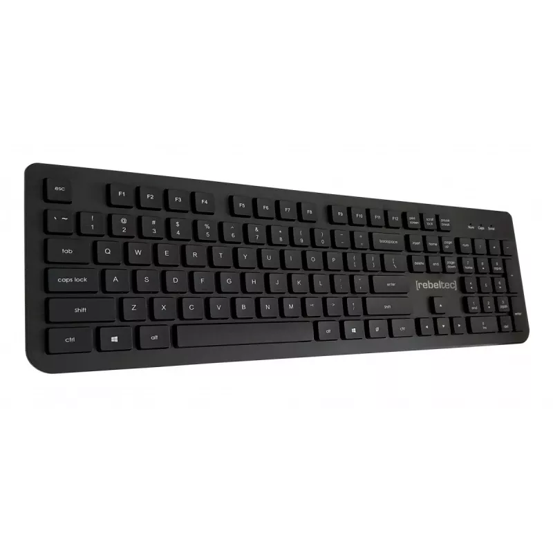Bedrade USB-toetsenbord volledige grootte Rebeltec Spiro RBLKLA00041 — zwart