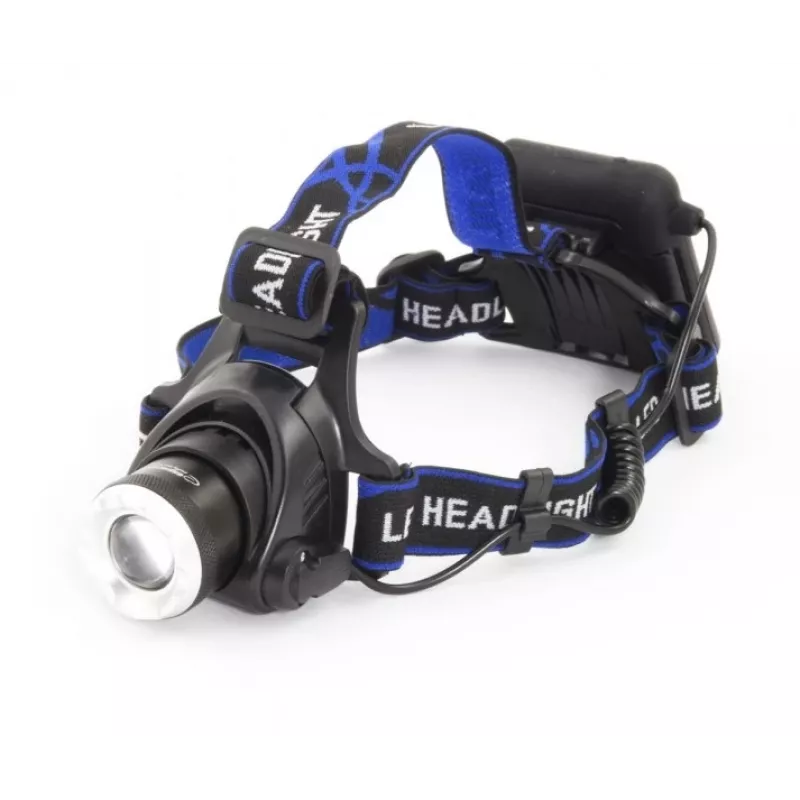 Hoofdlamp ESPERANZA EOT005 — LED Cree T6, 3W, 600 lm, AA x2, aluminium behuizing, waterdicht, schokbestendig, verstelbare hoofdband