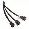 EK Water Blocks EK-kabel Y-splitter voor 3x 4-pins PWM-ventilator 10 cm