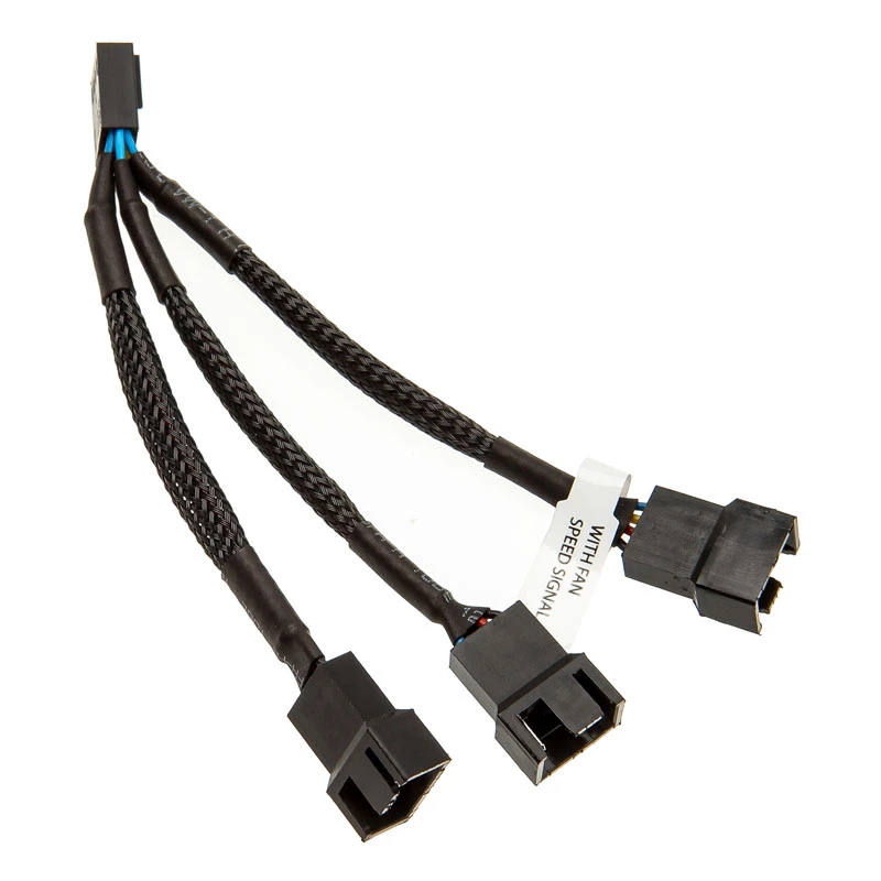 EK Water Blocks EK-kabel Y-splitter voor 3x 4-pins PWM-ventilator 10 cm