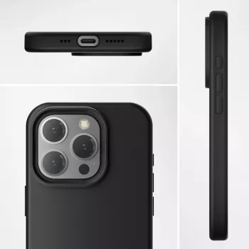 Hoes 4smarts 540582 telefoonhoes voor iPhone 15 Plus 6,7 inch zwart