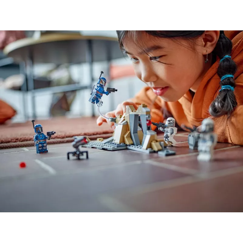 Constructiespeelgoed LEGO Star Wars Ambush on Mandalore Battle Pack 75373 — 4 minifiguren, 109 onderdelen, leeftijd 6+