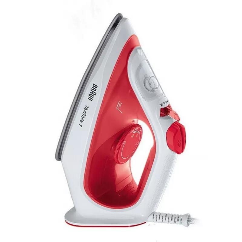 Braun SI 1019 RD stoomstrijkijzer antiaanbak-zoolplaat 1900 W rood