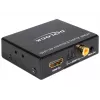 HDMI stereo / 5.1-kanaals audio-extractor 4K, adapter zwart