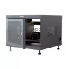 Rack-plank TECHLY 367652 kabelorganizer met 3M-kleefbevestiging, staal, 550×550×410 mm, zwart