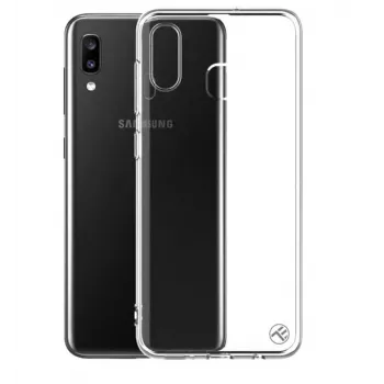 Siliconenhoes Tellur voor Samsung Galaxy A20, transparant, zachte beschermhoes