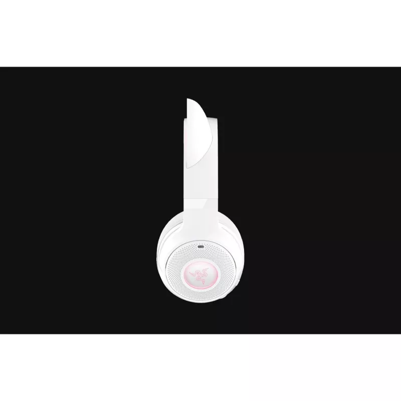 Draadloze gaming-headset Razer Kraken Kitty V2 BT wit met Bluetooth, THX Spatial Audio, RGB-verlichting