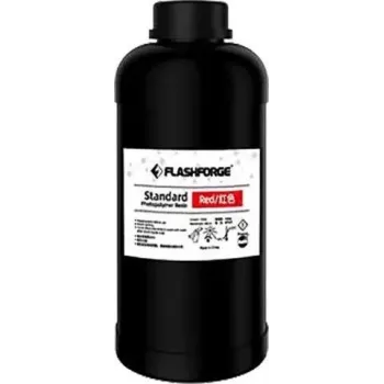 3D-print UV/LCD standaardhars rood 1 L Flashforge 405 nm