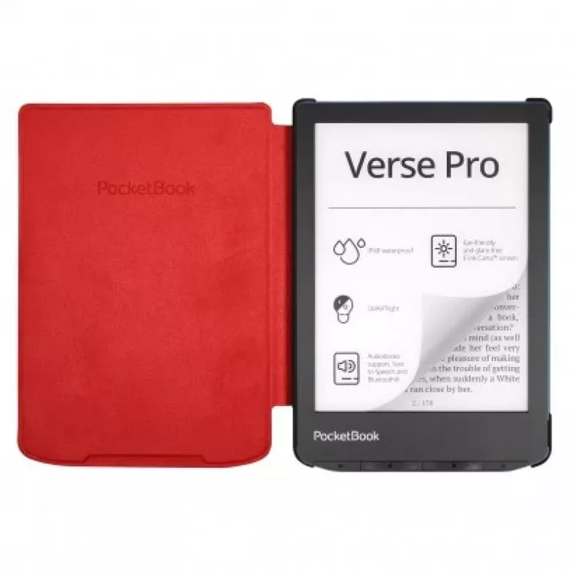 PocketBook H-S-634-R-WW Shell cover voor Verse / Verse Pro 15,2 cm (6 inch), microvezel/PU, rood