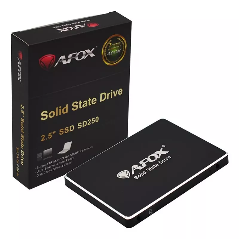 Interne 2,5 inch SSD AFOX SD250-2000GN 2 TB SATA III, 560 MB/s lezen, 520 MB/s schrijven
