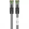 Goobay CAT 8.1 patchkabel, S/FTP (PiMF), grijs, 0,5 m - LSZH halogeenvrij, koper AWG 24 (55135)