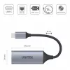 Netwerkkaart Unitek U1312A, IEEE 802.3, grijs, 0,5 m kabel