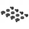 Delock 67628 19" kabelmanagementpaneel met borstel, 1U, zwart