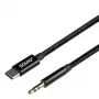 Audiokabel Savio CL-188 2 m zwart stekker op stekker