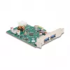 DeLOCK PCI Express x1-kaart USB Type-C PD 30W 2x USB Type-A 5Gbps