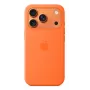 Silicone hoes Apple iPhone 17 Pro MagSafe oranje hoes