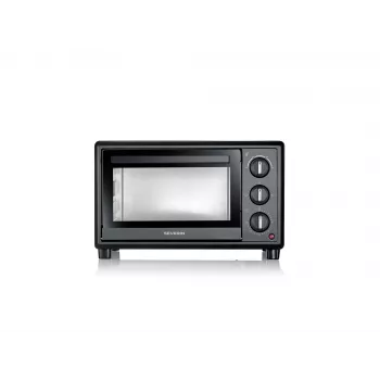 Elektrische minibakoven SEVERIN TO 2078 — 20 L inhoud, 1600 W, zwart, vrijstaand