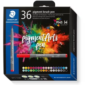 Brush Pen Staedtler Pigment Arts 36 kleuren