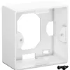 Wentronic Goobay CAT 6 universele doos incl. opbouwmontageframe, wit - 2x RJ45 netwerkdoos afgeschermd (68244)