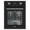 Elektrische inbouwoven MPM MPM-45-BO-23C, 50 L, 220–240 V, 2000 W, touch- & draaiknoppen, zwart