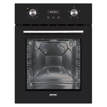 Elektrische inbouwoven MPM MPM-45-BO-23C, 50 L, 220–240 V, 2000 W, touch- & draaiknoppen, zwart