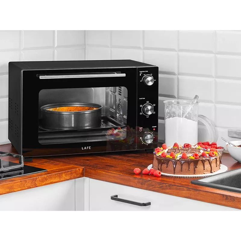 LAFE HeatMaster PIW-005 elektrische oven, 48 L, 1800 W, hetelucht, draaispit