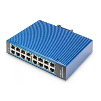 Digitus 16-poorts Gigabit Ethernet netwerkswitch, industrieel, unmanaged