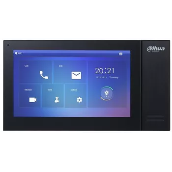 Video-deurintercom DAHUA VTH2421FB — 7 inch 1024×600 lcd, 1,5 W luidspreker, Fast Ethernet, G.711, TCP/IP, Linux