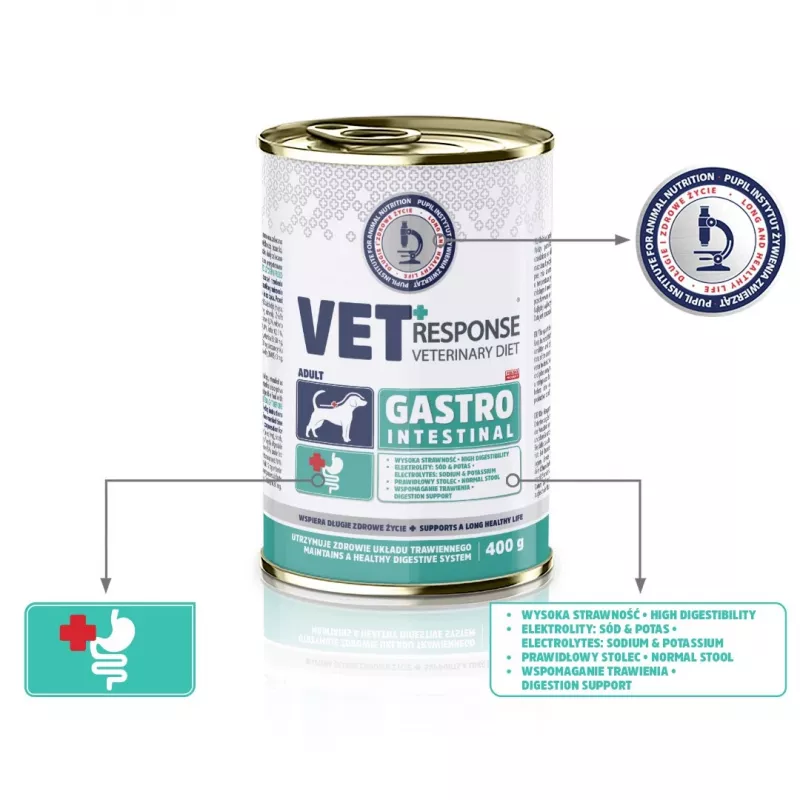 VET RESPONSE Gastrointestinal - natvoer voor honden - 400 g