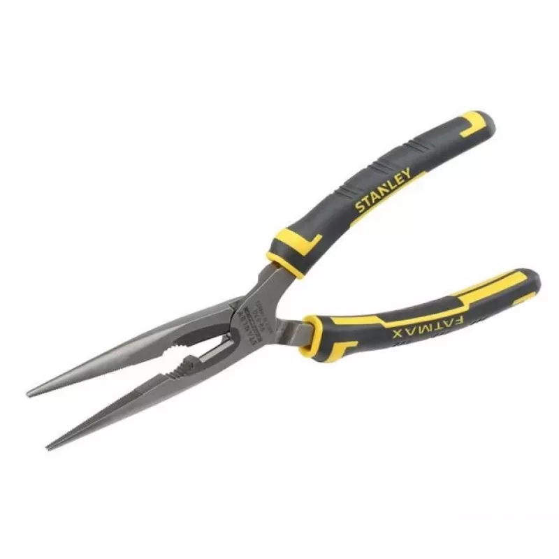 Stanley FatMax vlakrondtang Long Nose Pliers zwart geel 200 mm 203 g