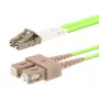 Glasvezelkabel LOGON AL5LCSC10I/5I OM5 10 m LC–SC 50 µm vollduplex lichtgroen