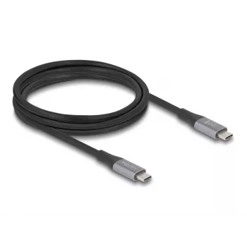 USB-kabel DeLOCK 81192 USB4 Gen 2x2 2m USB-C zwart grijs