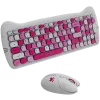 Draadloze toetsenbord- en muisset CANYON HSET-W6 Pink Kitty Edition