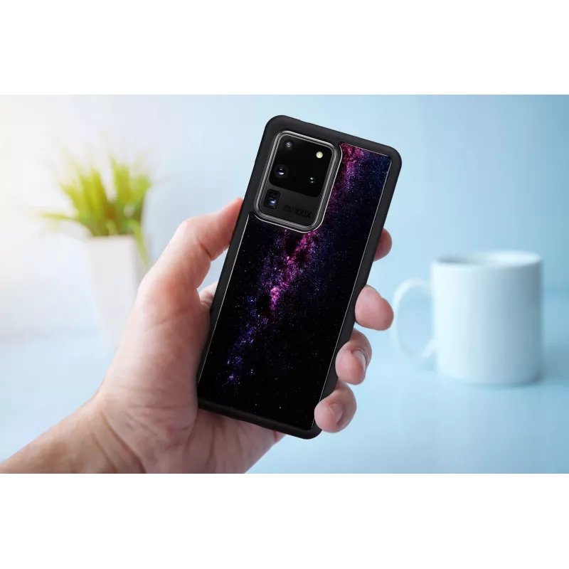 Hoes iKins voor Samsung Galaxy S20 Ultra – zwart Milky Way-finish